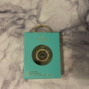 Kate Spade Phone Ring Stand, Black and Gold